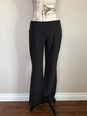 Y2K 725 originals black pin stripe low rise pants
